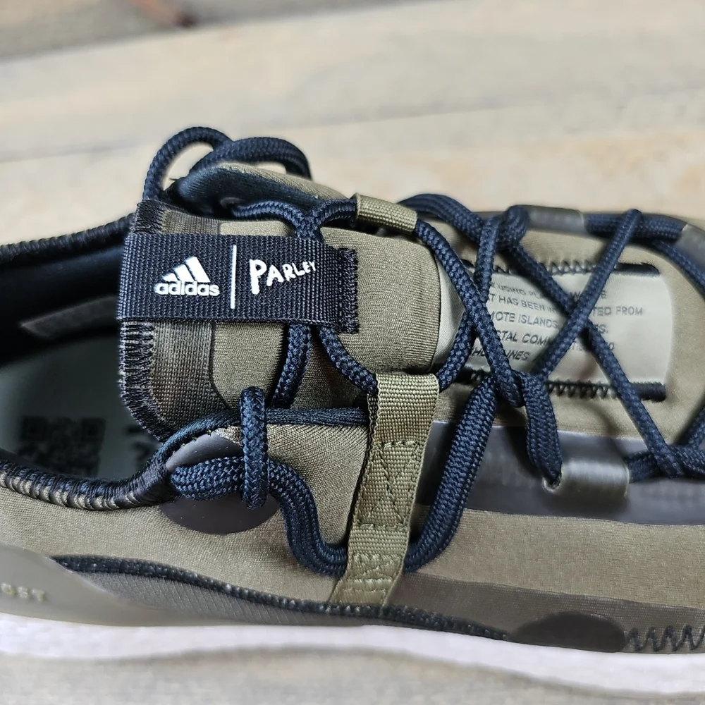 adidas Ultraboost 21 X Parley Men's Running Shoes Focus Olive Black - Picture 10 of 12